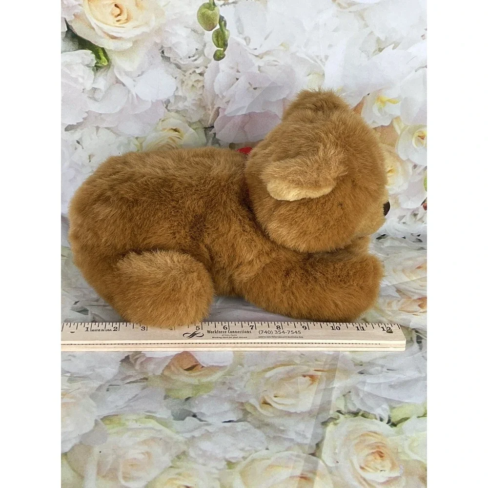 Dakin Teddy Bear Brown Stuffed Animal Plush Soft Applause Toy Laying Down